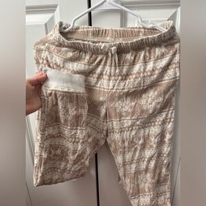 Old Navy Kids Pajamas in Tan and White